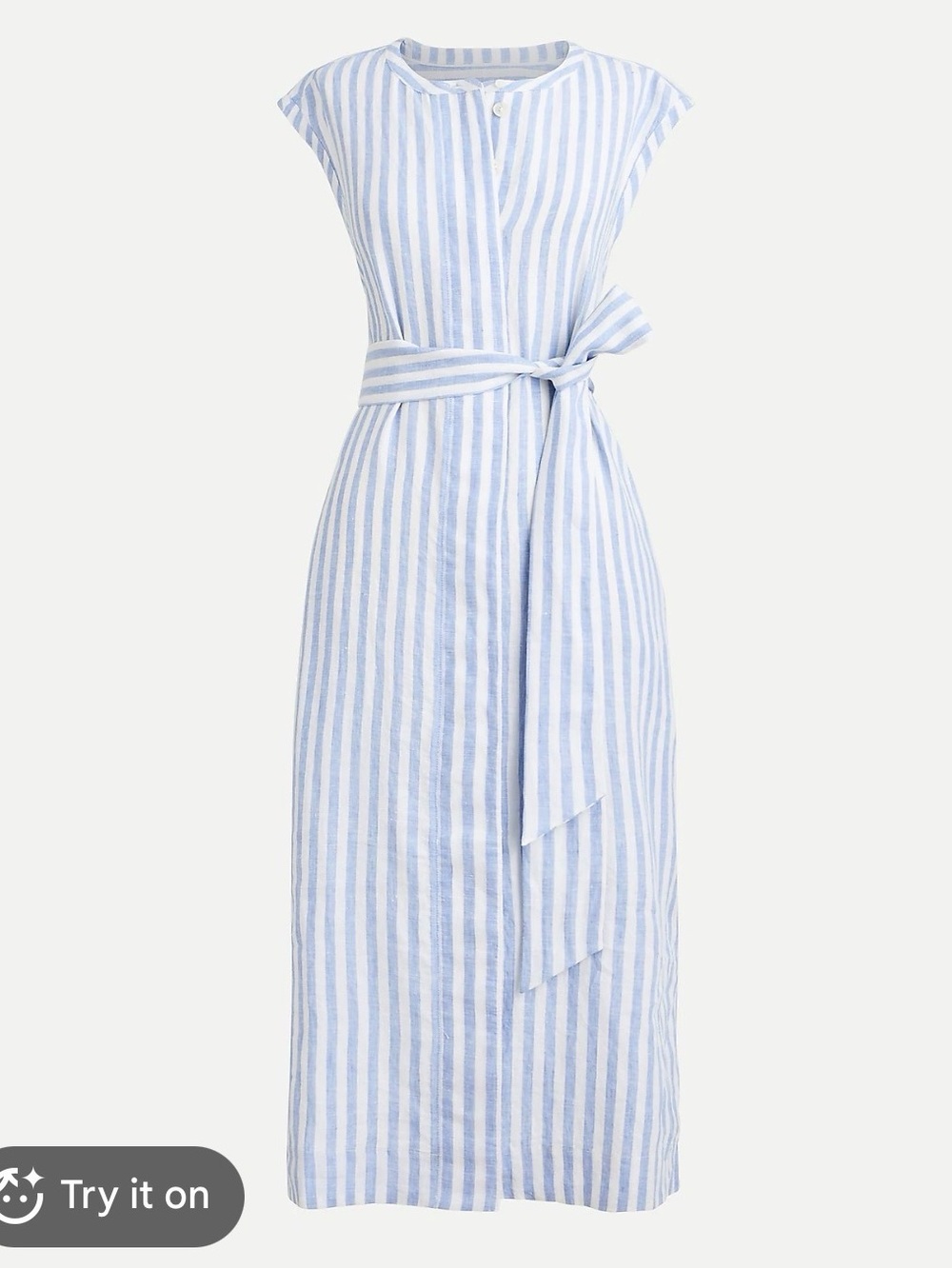 J. Crew Blue and White Midi Dress